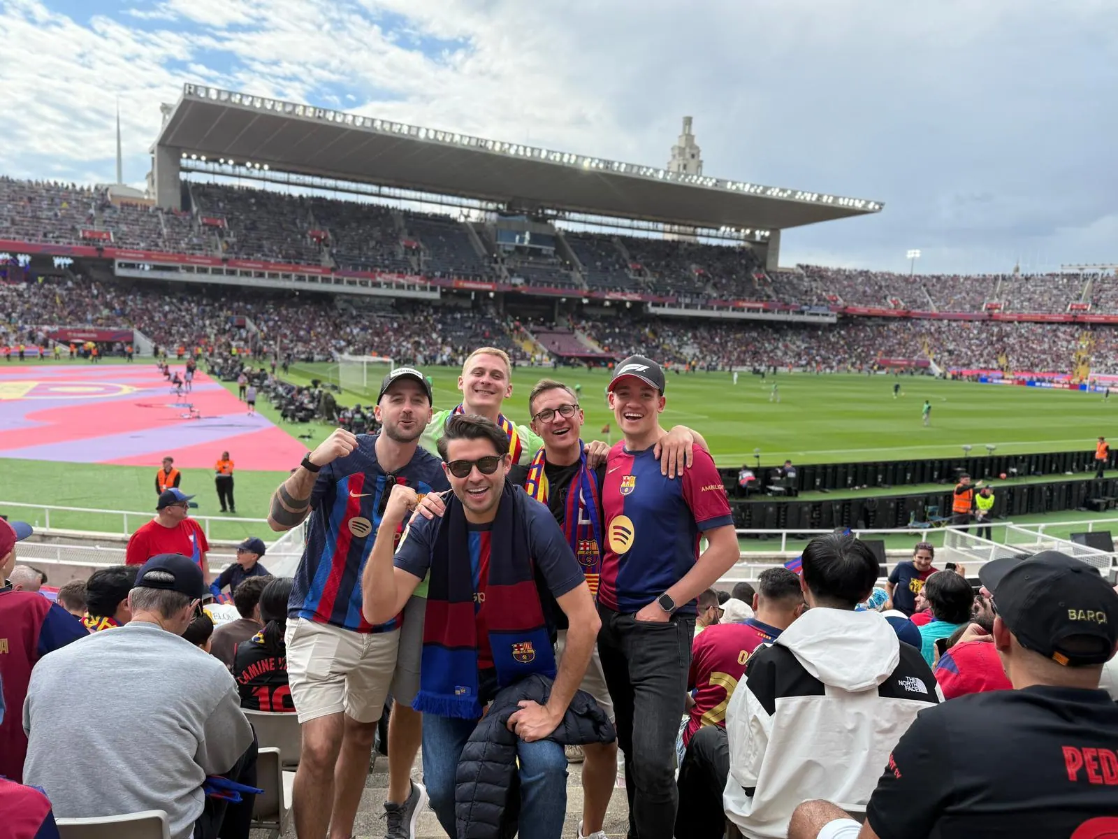 Członkowie PB Club na meczu El Clásico